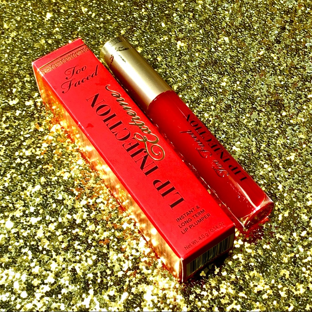 ๐ฃ๐24 HOUR SALE๐๐ฃToo Faced Lip Injections โStrawberry Kissโ BNIB - Picture 5 of 8
